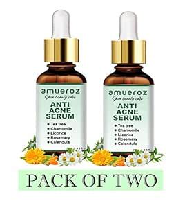 Amueroz Anti Acne serum PACK OF TWO, Acne Clearing Facial Serum | Anti ...