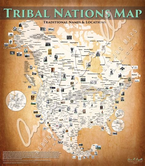 Map Of Indigenous Nations Of North America Poster 48 X | Desertcart KUWAIT