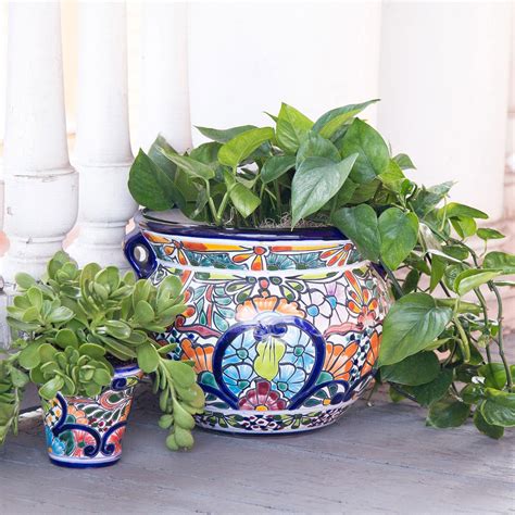 Mexican Clay Pottery Planters