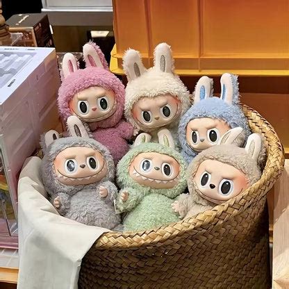 Big Labubu Plush Keychain Toy doll ( 1 pc ) Blind Box - Exciting macar ...