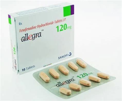 Anti Allergy Medicines - Allegra Fexofenadine Tablet 100% Export ...