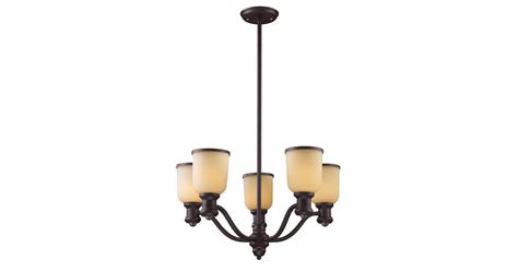 Elk Lighting 66173-5 Brooksdale Five-Light Chandelier in Oiled Bronze ...