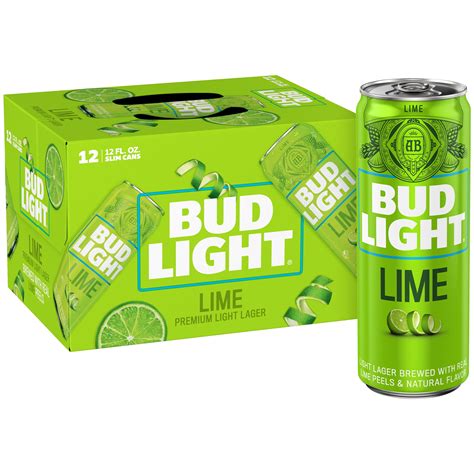 Bud Light Lime American Lager Beer 12 Pack 12 fl oz Aluminum Cans 4.2% ...