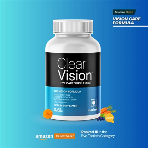 Clear Vision Eye Supplement | medzzi Lutien & Zeaxanthin Eye Care Tabl ...