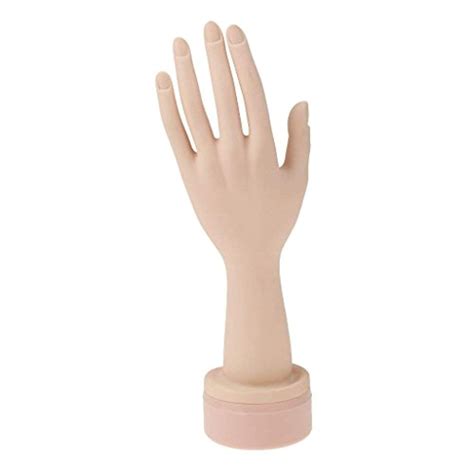 Electomania Flexible Plastic Mannequin Nail Art Training Hand Display ...