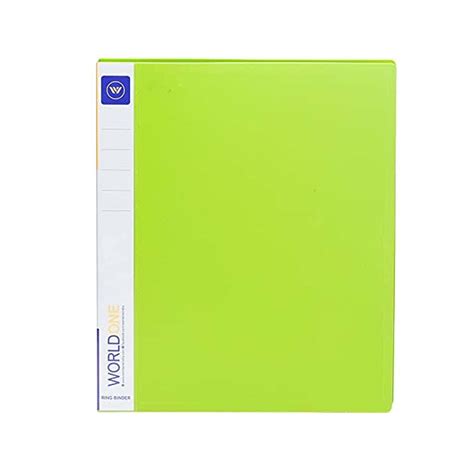 Worldone 2D Ring Binder 25 mm Chrome Plated Clip with 1.2mm Thick PP B ...