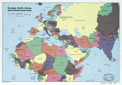 Political Map Of Europe And Asia