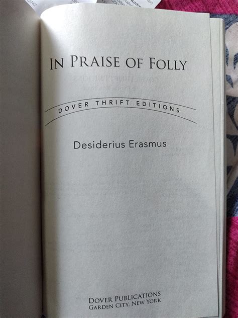 In Praise of Folly (Dover Thrift Editions: Philosophy) eBook : Erasmus ...