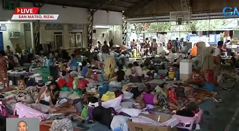 Hundreds of Rizal, Bulacan Karding-evacuee families still at evacuation centers | GMA News Online