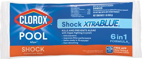 Clorox Pool&Spa Shock XtraBlue+ Granules for Swimming Pools, 1lb ...