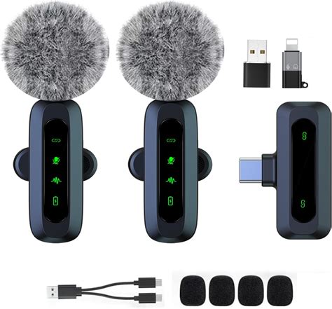Mini Wireless Lavalier Microphone for Android and iPhone, iOS Devices ...