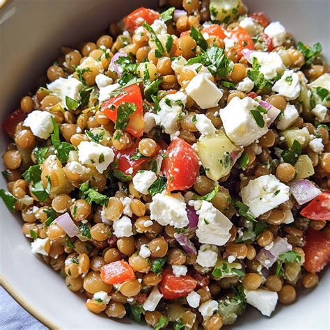 Lemony Lentil Salad with Feta – the chef choices