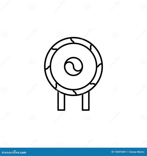 Taiko, Korea Icon. Element of Korea Culture Icon Stock Illustration - Illustration of culture ...