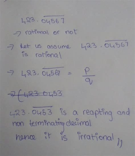 The real number have decimal expansion as given below. In each case ...