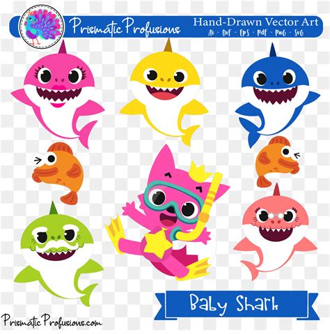 Baby Shark Baby Shark SVG Baby Shark Clipart Baby Shark | Etsy