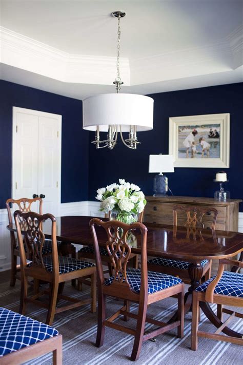 navy dining room