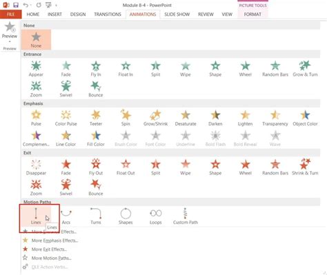 Image result for PowerPoint Animation Motion Path