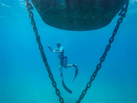 Human in Black Orange Swimming Suit in Blue Body of Water · Free Stock ...