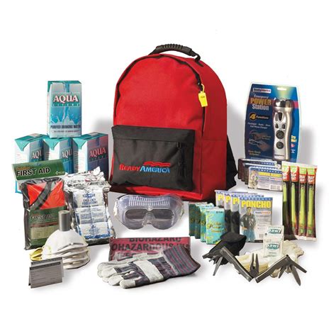 Ready America 70385 Deluxe Emergency Kit 4 Person Backpack - Emergency ...