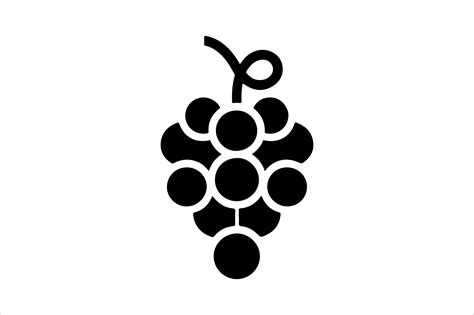 Grape Outline Vector Clipart Graphic by SKShagor Barmon · Creative Fabrica