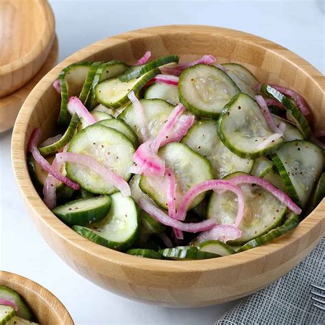 Cucumber Vinegar Salad Recipe - Vegan in the Freezer