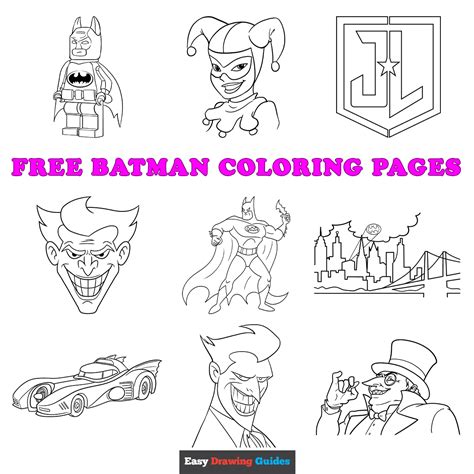 Free Printable Batman Coloring Pages for Kids