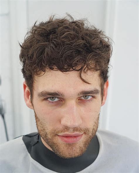 18+ Simple Medium Length Hairstyles For Men With Curly Hair