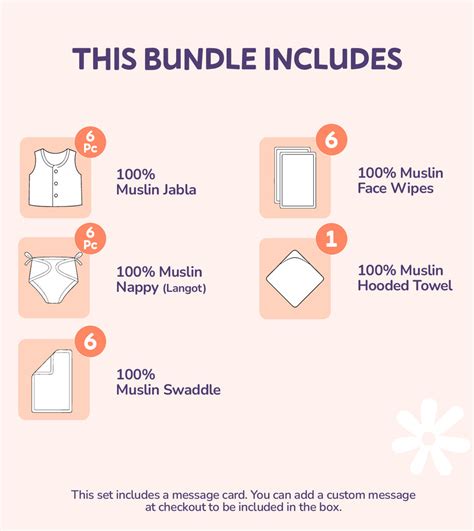 Muslin Baby Bundle Set -Soft & Breathable Newborn Essentials -Zizuka ...