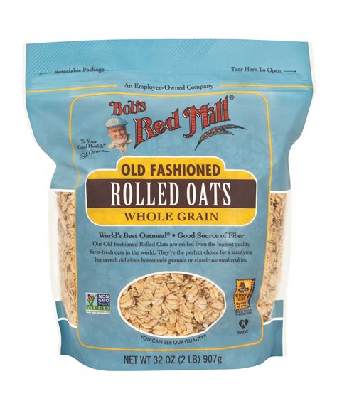 Bob's Red Mill Old Fashioned Rolled Oats, Whole Grain, Non-GMO 907gm ...