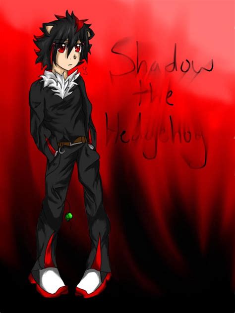 Human Shadow the hedgehog by Crafter1Kid on DeviantArt