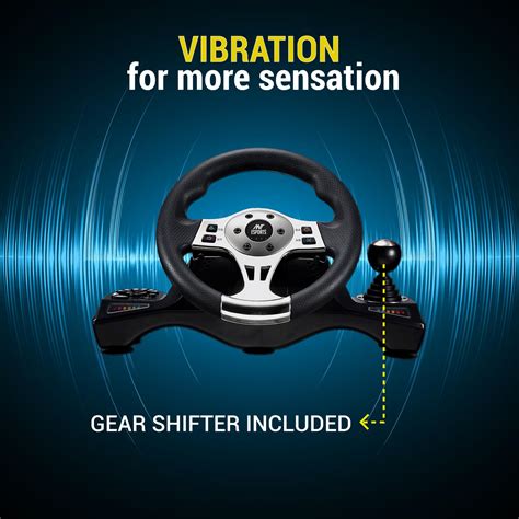 Ant Esports GW190 Race Steering Wheel, Universal USB I 270 Degree ...
