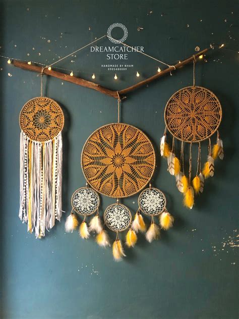 Blue Dreamcatcher: Large Boho Bedroom Wall Decor (51.1x47.2 In) - Etsy ...
