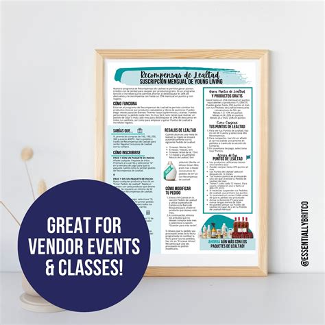 Folleto Recompensas De Lealtad De Young Living | Loyalty Rewards Flyer ...