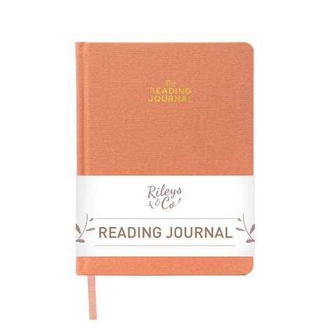 Rileys & Co Peach Reading Journal Review Log Tracker