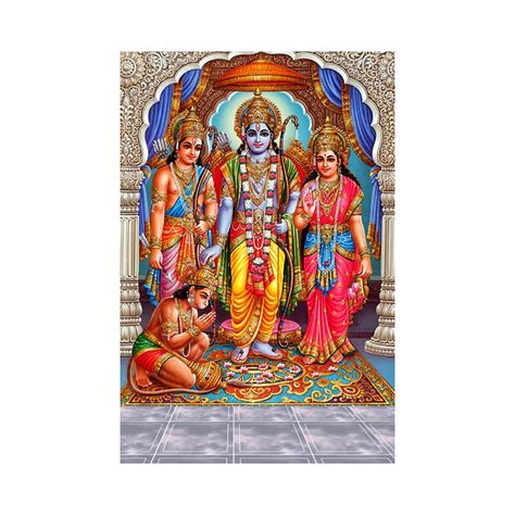Dharvika Innovations Shree Ram Poster Big Size | Shree Ram Darbar ...