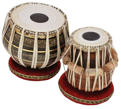 SM'SAI MUSICALS Sheesham Wood Brass Tabla Set