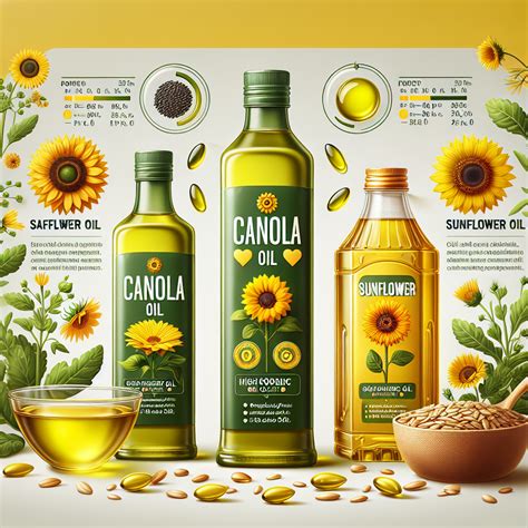 Canola vs Safflower vs Sunflower Oil: A Comprehensive Guide
