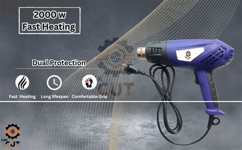 GSK Cut® Clif Heat Gun HG 100C 2000W Industrial hot air gun heavy duty ...