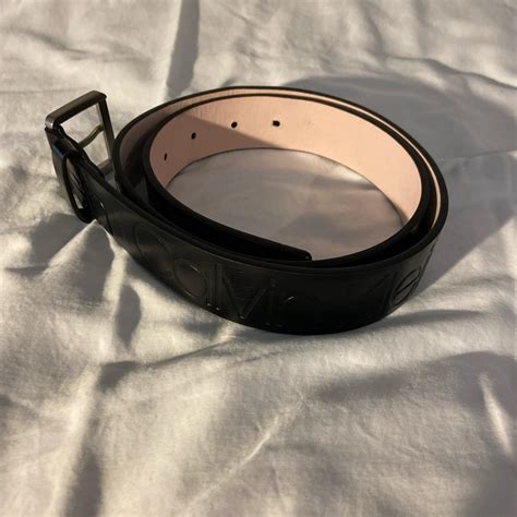 Calvin Klein Women’s Black Belt -size medium - Depop