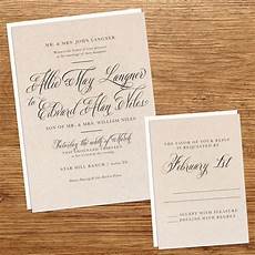 Where To Buy Paper For Wedding Invitations by Kxo Design Rustic Kraft Paper Wedding Invitation Where To Buy Paper For Wedding Invitations