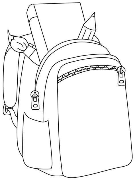 Backpack Coloring Pages - Free Printable Coloring Pages for Kids