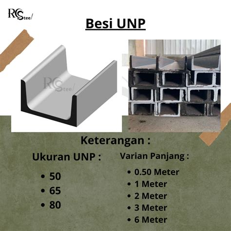 Jual Besi UNP 80 x 6 Meter | Shopee Indonesia