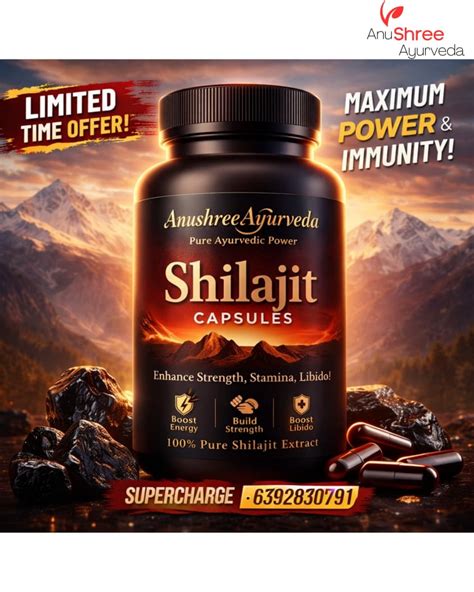 Pure Himalayan Shilajit - Boost Power, Stamina & Energy – AnuShree AYURVEDA