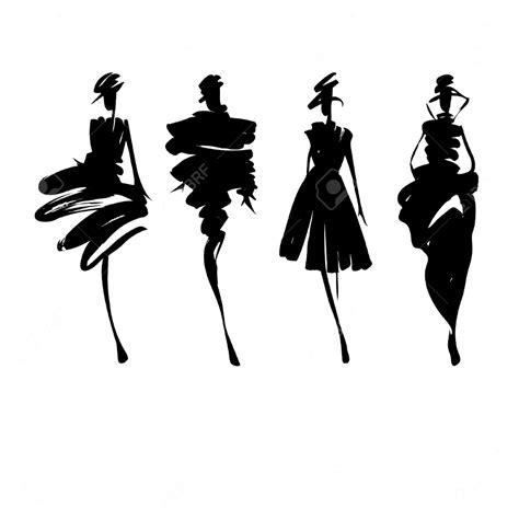 fashion illustration silhouette
