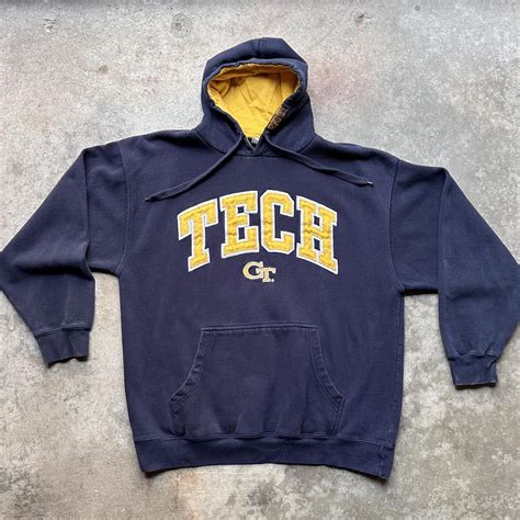 GEORGIA TECH HOODIE 🧥 ———————————————— SIZE:... - Depop