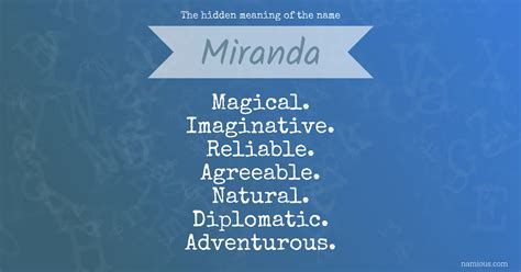 The hidden meaning of the name Miranda | Namious