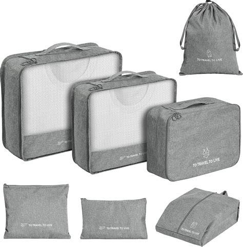 Buy Packing Cubes For Suitcases | 7 Set Packing Cubes For Travel ...