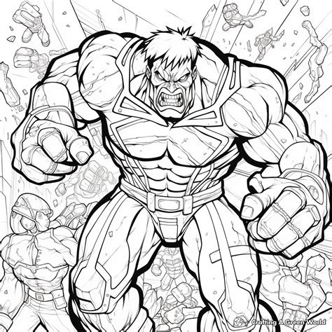 Hulk Coloring Pages - Free & Printable!