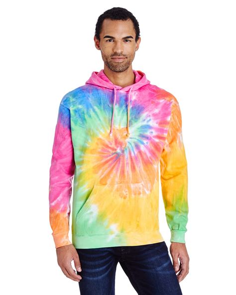 Tie-Dye CD877 Adult Tie-Dyed Pullover Hooded Sweatshirt | Tie-Dye CD877