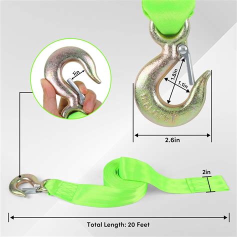 VEITHI Boat Winch Strap with Hook,Boat Trailer Winch Strap India | Ubuy